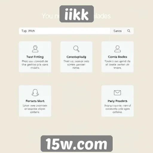 Análise das principais funcionalidades do site iikk